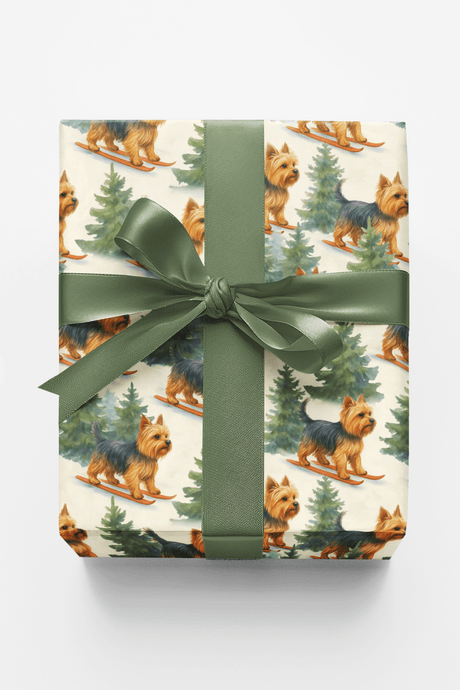 Terrier Downhill Dash - London Penny Gift Wrap