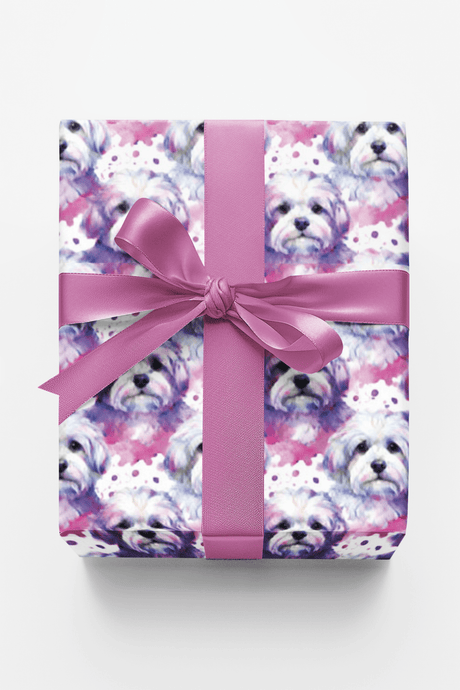 Minimal Maltese - London Penny Gift Wrap