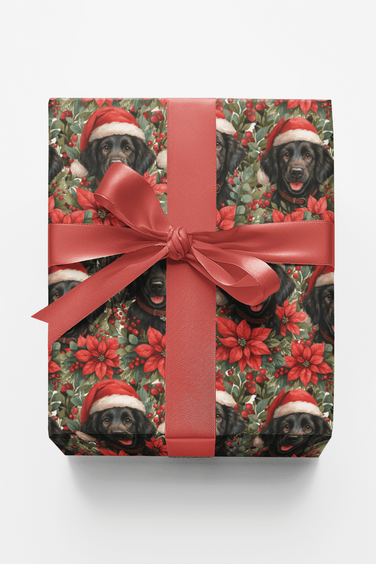 Ebony Sleigh Bells & Joyful Tails - London Penny Gift Wrap
