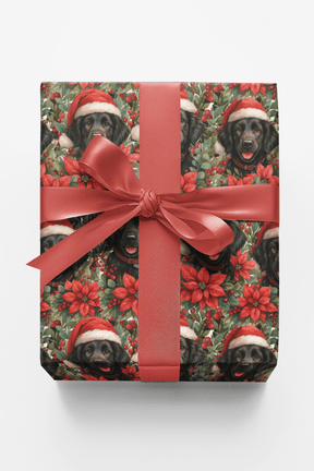 Ebony Sleigh Bells & Joyful Tails - London Penny Gift Wrap
