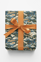 Denver Mile High Retro - London Penny Gift Wrap