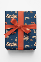 San Jose Silicon Retro - London Penny Gift Wrap