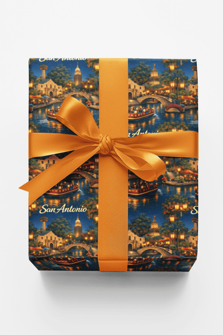 San Antonio Riverwalk Nights - London Penny Gift Wrap