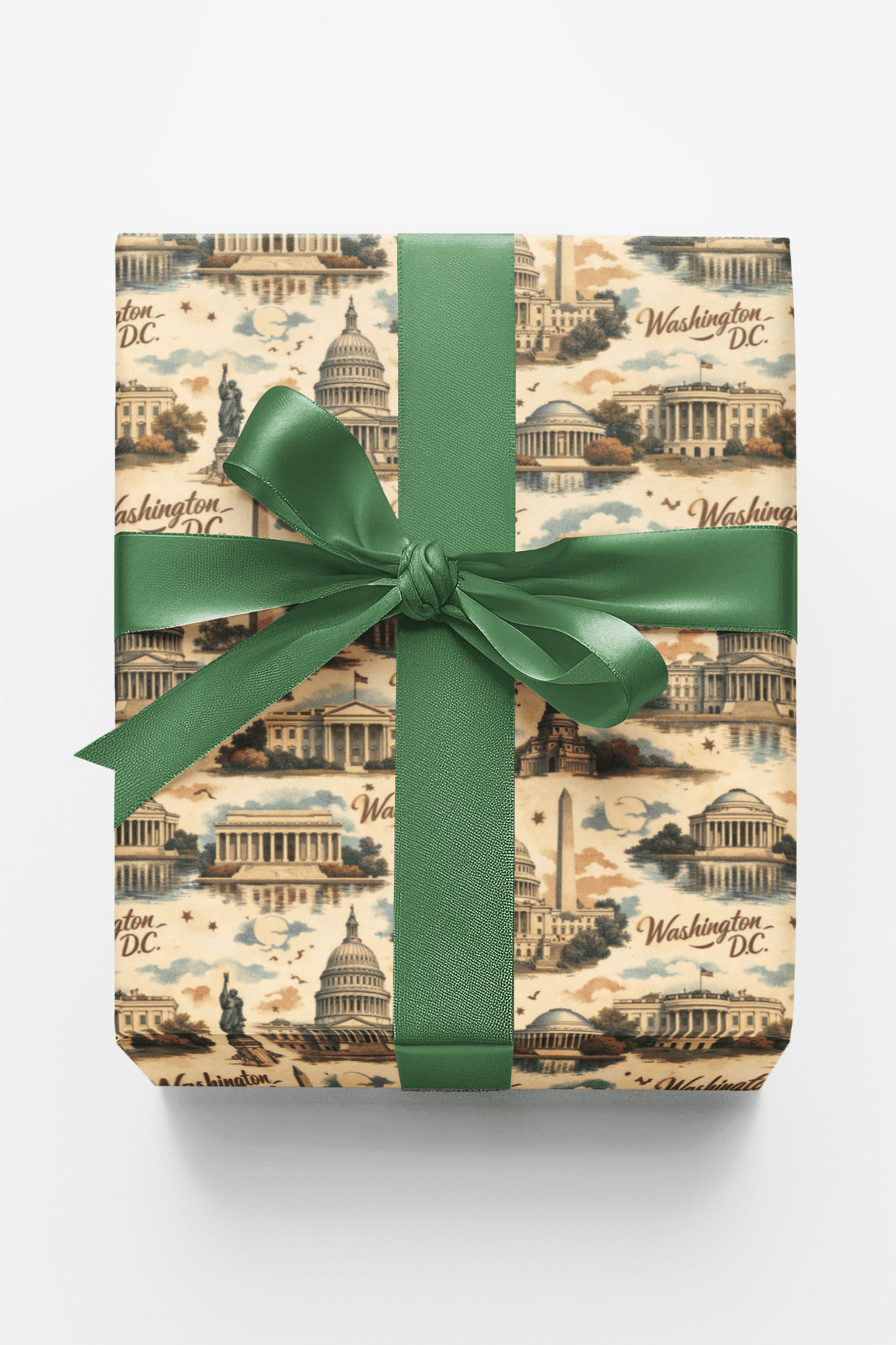 Washington D.C. Retro Capital - London Penny Gift Wrap