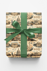 Washington D.C. Retro Capital - London Penny Gift Wrap