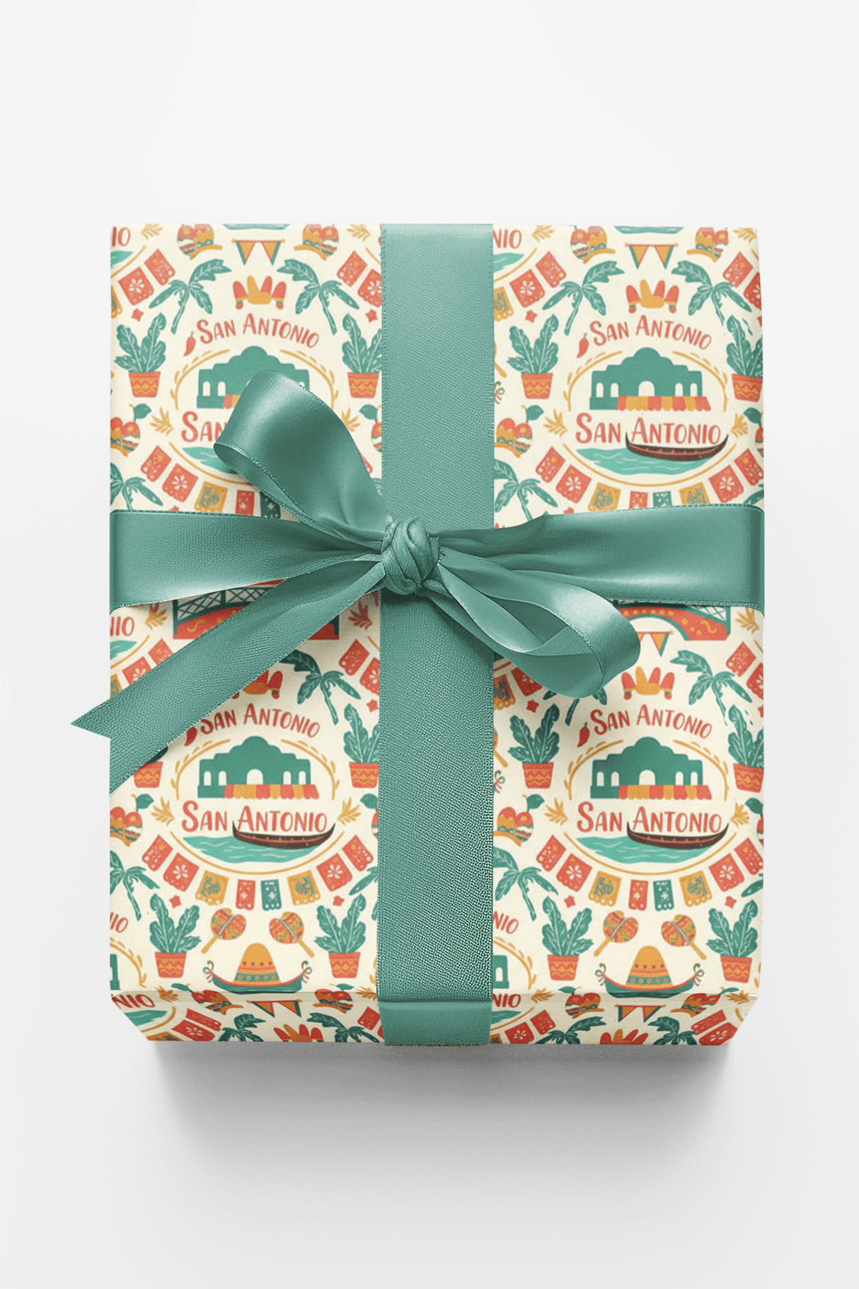 San Antonio – Fiesta & Riverwalk Wrapping Paper - London Penny Gift Wrap