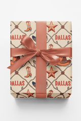 Dallas — Modern Western Wrapping Paper - London Penny Gift Wrap