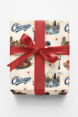 Chicago Windy City Blues - London Penny Gift Wrap