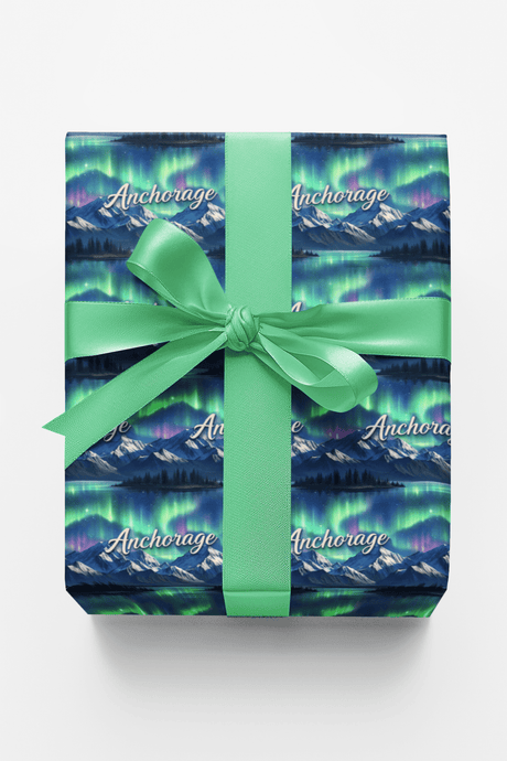 Anchorage Northern Lights - London Penny Gift Wrap