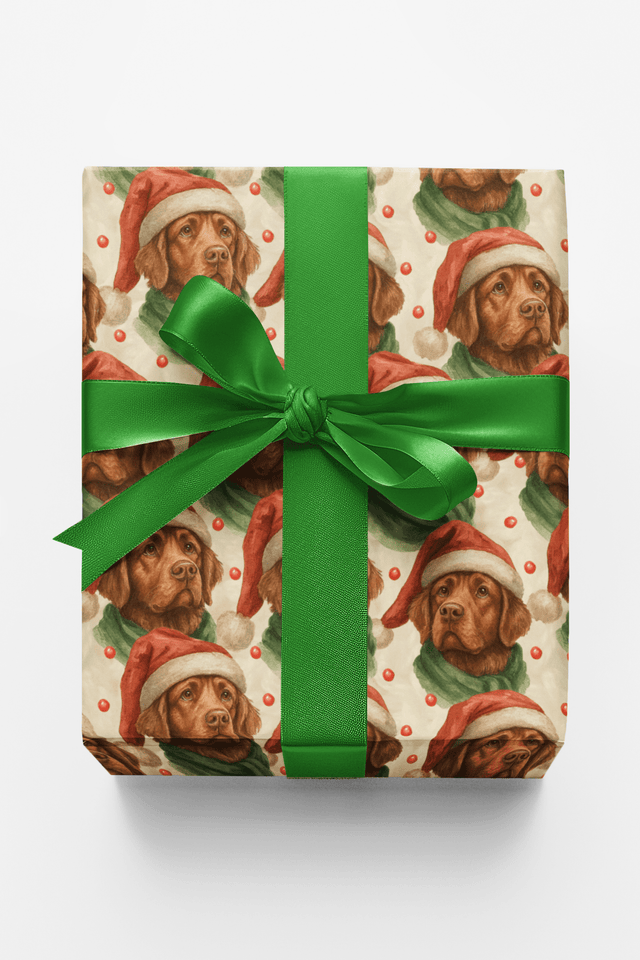 Chestnut Coats & Christmas Calm - London Penny Gift Wrap