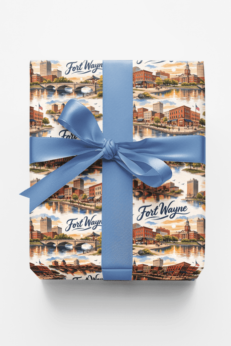 Fort Wayne River Heritage - London Penny Gift Wrap