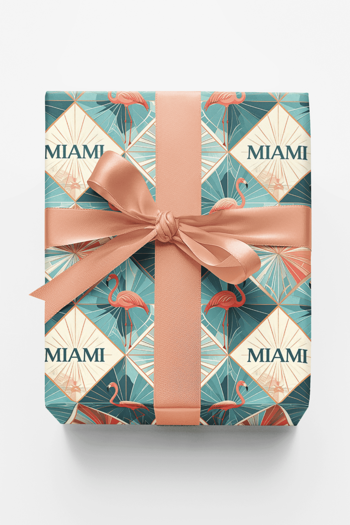 Miami — Tropical Deco Wrapping Paper - London Penny Gift Wrap