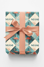 Miami — Tropical Deco Wrapping Paper - London Penny Gift Wrap