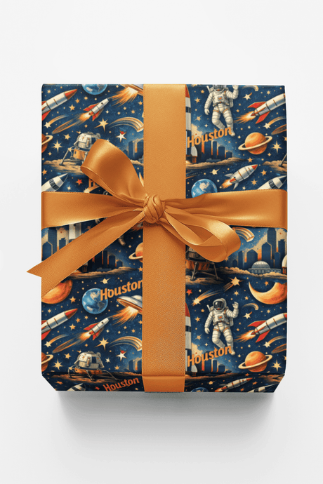 Houston Space City Vibes - London Penny Gift Wrap