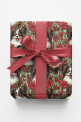 Festive Papillon Petals - London Penny Gift Wrap