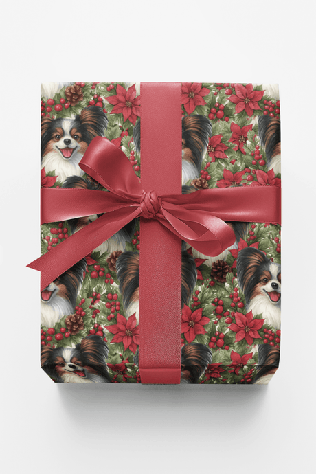 Festive Papillon Petals - London Penny Gift Wrap