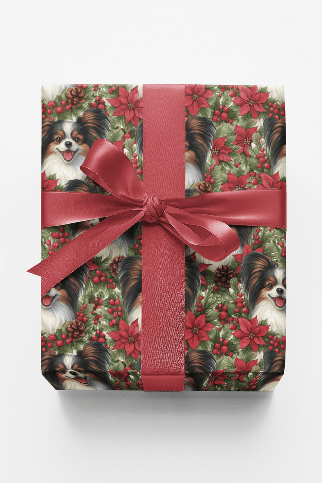Festive Papillon Petals - London Penny Gift Wrap