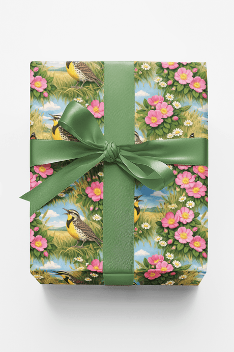 North Dakota Flora & Fauna - London Penny Gift Wrap
