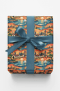 Cleveland Rock & Lake Retro - London Penny Gift Wrap