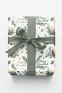LIMITED TIME | Hanukkah Herbarium Glossy Wrapping Paper - London Penny Gift Wrap
