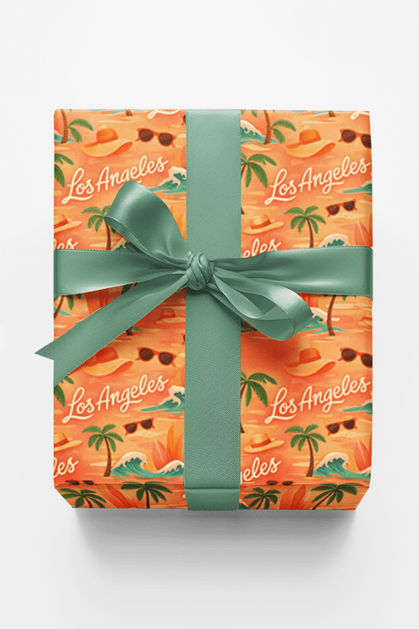 Los Angeles - Sunset Boulevard Vibes Wrapping Paper - London Penny Gift Wrap