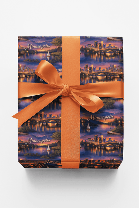 Minneapolis Lakes & Lights - London Penny Gift Wrap