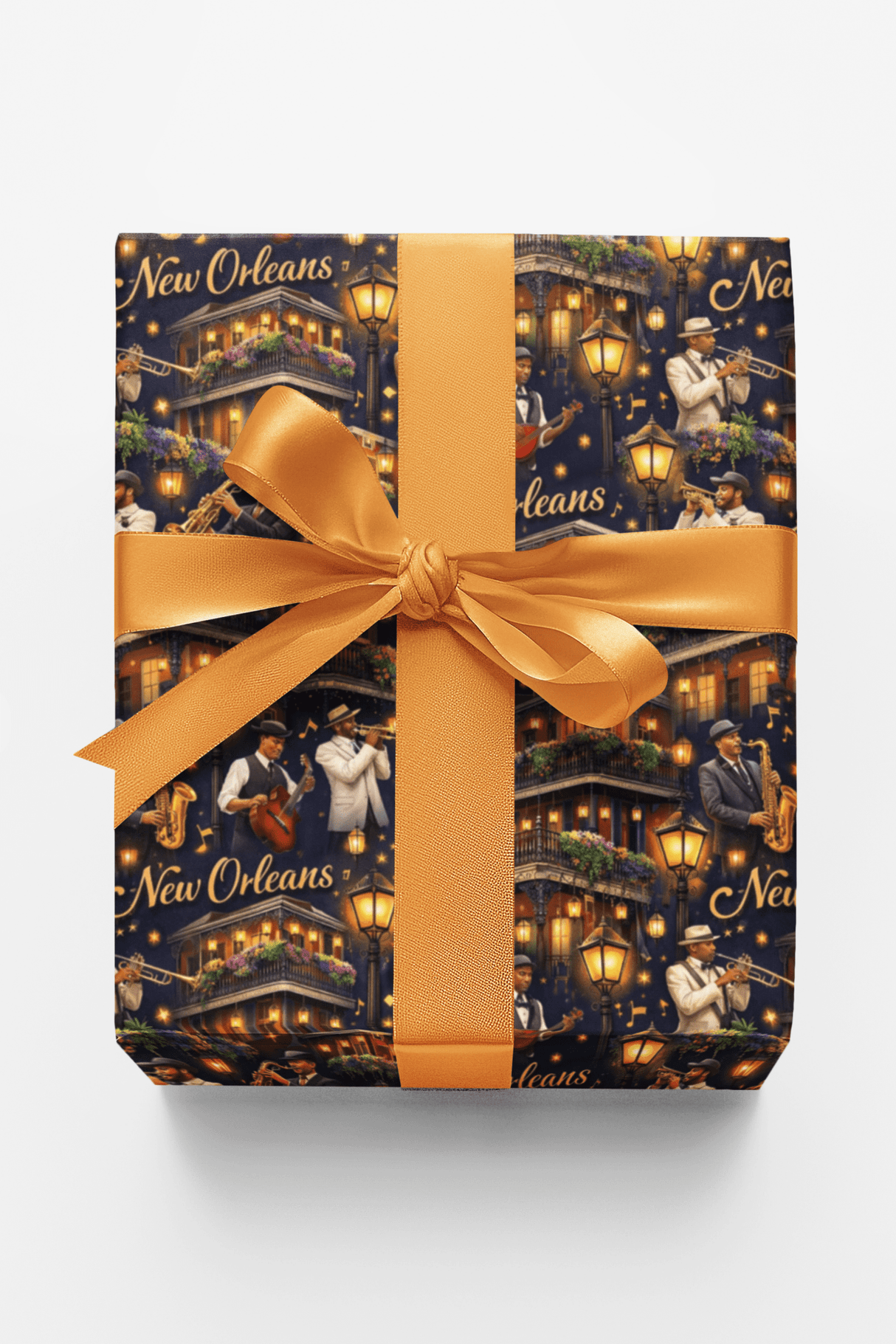 New Orleans French Quarter Nights - London Penny Gift Wrap