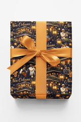 New Orleans French Quarter Nights - London Penny Gift Wrap