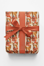 Crimson Tails & Cheer - London Penny Gift Wrap