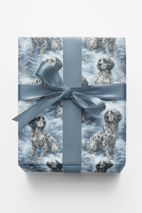 Snowy Spots & Cheer - London Penny Gift Wrap