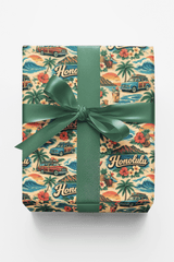 Honolulu Island Heritage - London Penny Gift Wrap