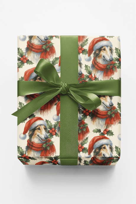 Holly Crowned Elegance - London Penny Gift Wrap