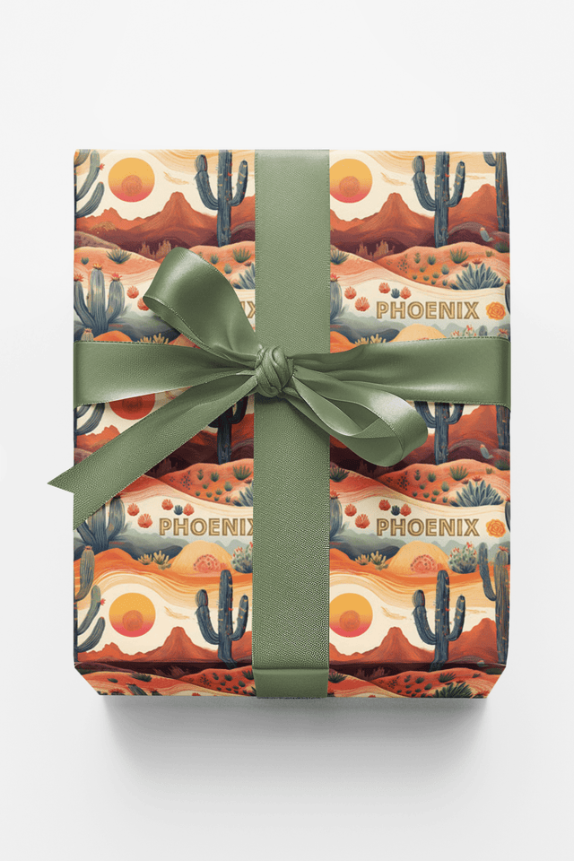 Phoenix — Desert Glow Wrapping Paper - London Penny Gift Wrap