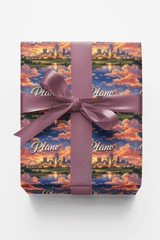 Plano Texas Twilight - London Penny Gift Wrap
