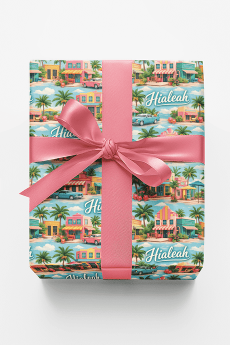 Hialeah Tropical Nights - London Penny Gift Wrap