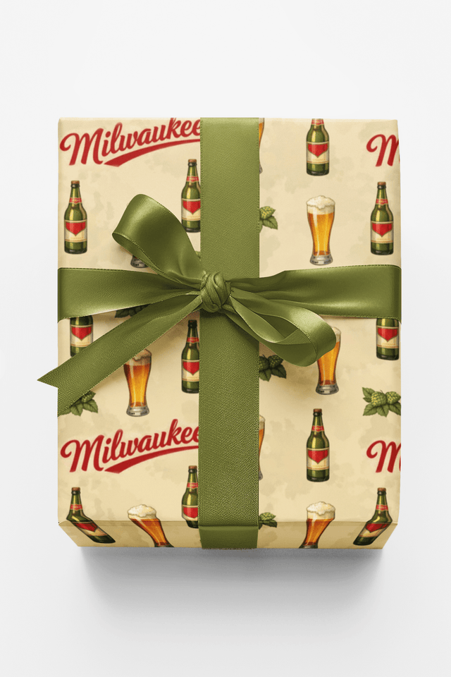 Milwaukee Brew Town Beats - London Penny Gift Wrap