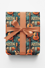 Austin – Retro Indie Revival Wrapping Paper - London Penny Gift Wrap