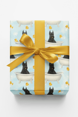 Rubber Ducky Giant Schnauzer Splash - London Penny Gift Wrap