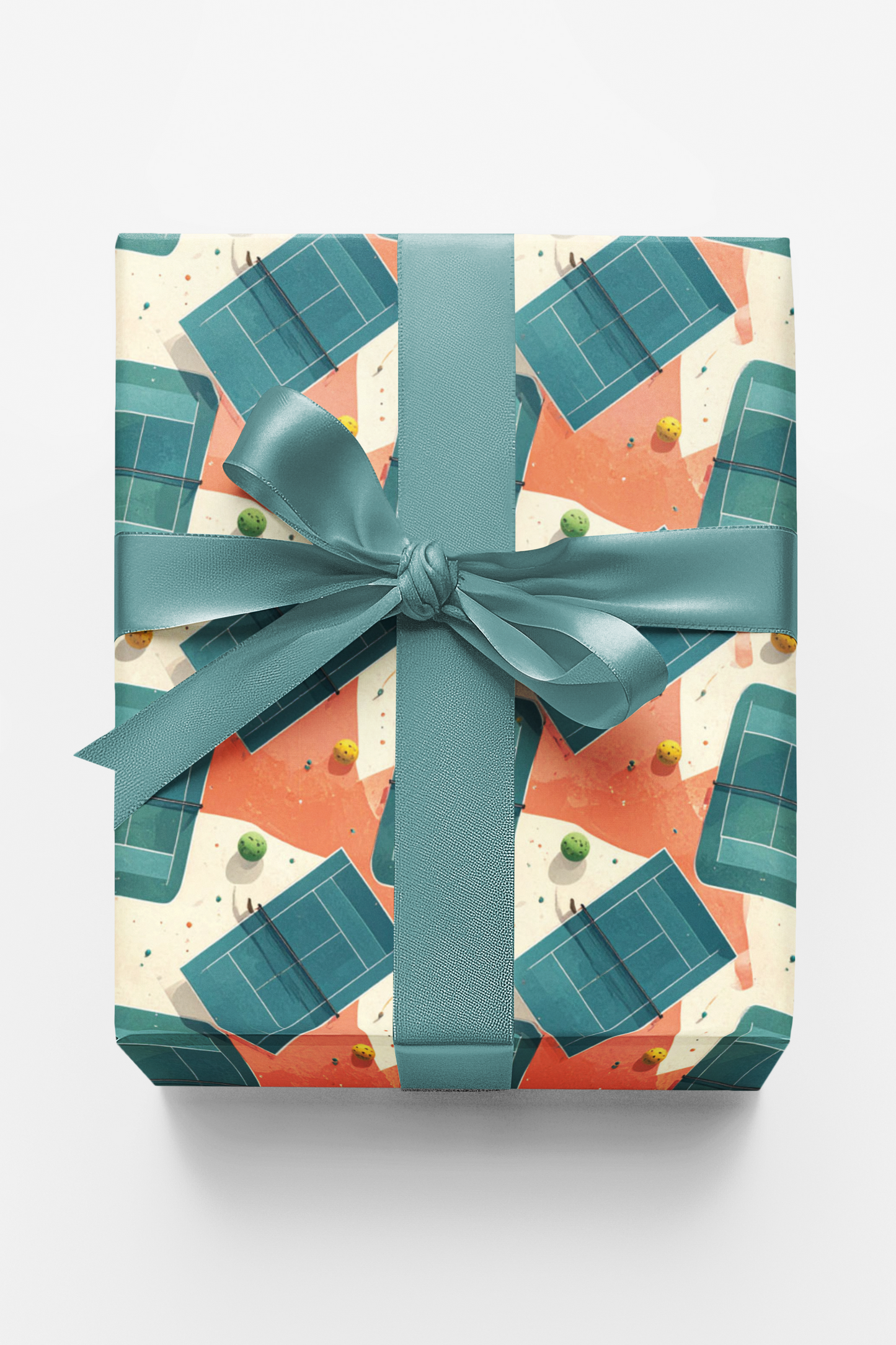 Sunlit Resort Courts Wrapping Paper