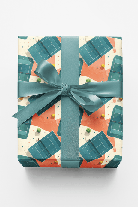 Sunlit Resort Courts Wrapping Paper - London Penny Gift Wrap