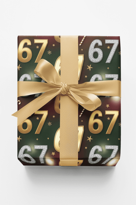 67 Candy Cane Splash - London Penny Gift Wrap