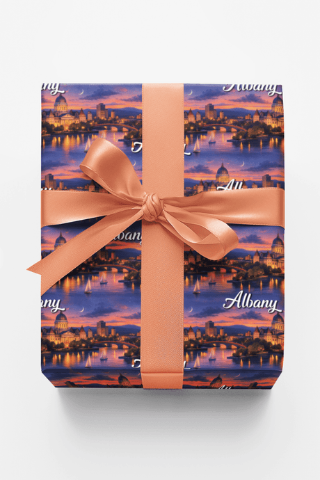 Albany Empire State Gold - London Penny Gift Wrap