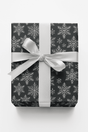 Silver Snowflake Elegance - London Penny Gift Wrap