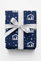 Starlit Midnight Nativity - London Penny Gift Wrap