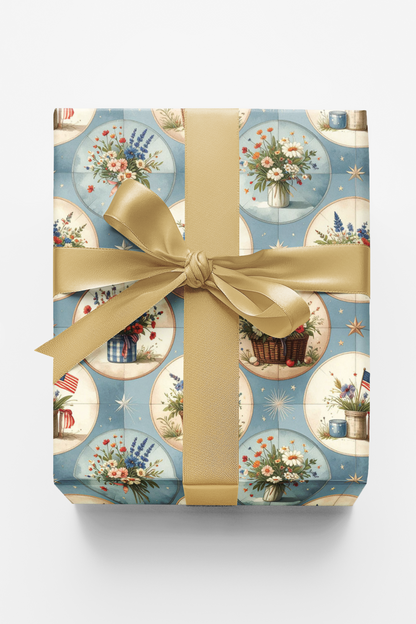 Summer Heritage Medallions Wrapping Paper