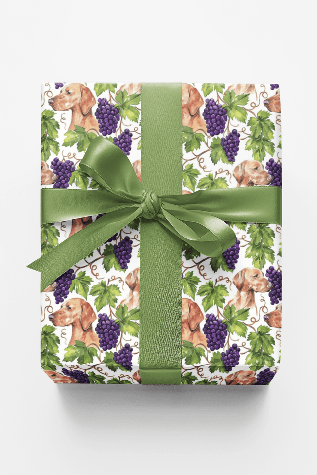 Vizsla Vineyard - London Penny Gift Wrap