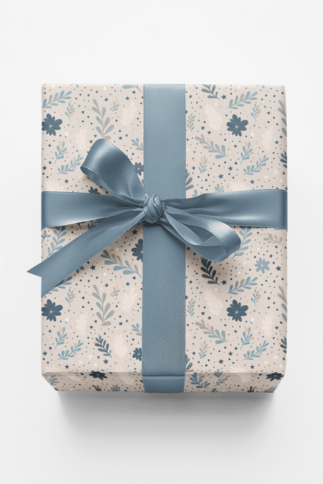 Sapphire Vines - London Penny Gift Wrap