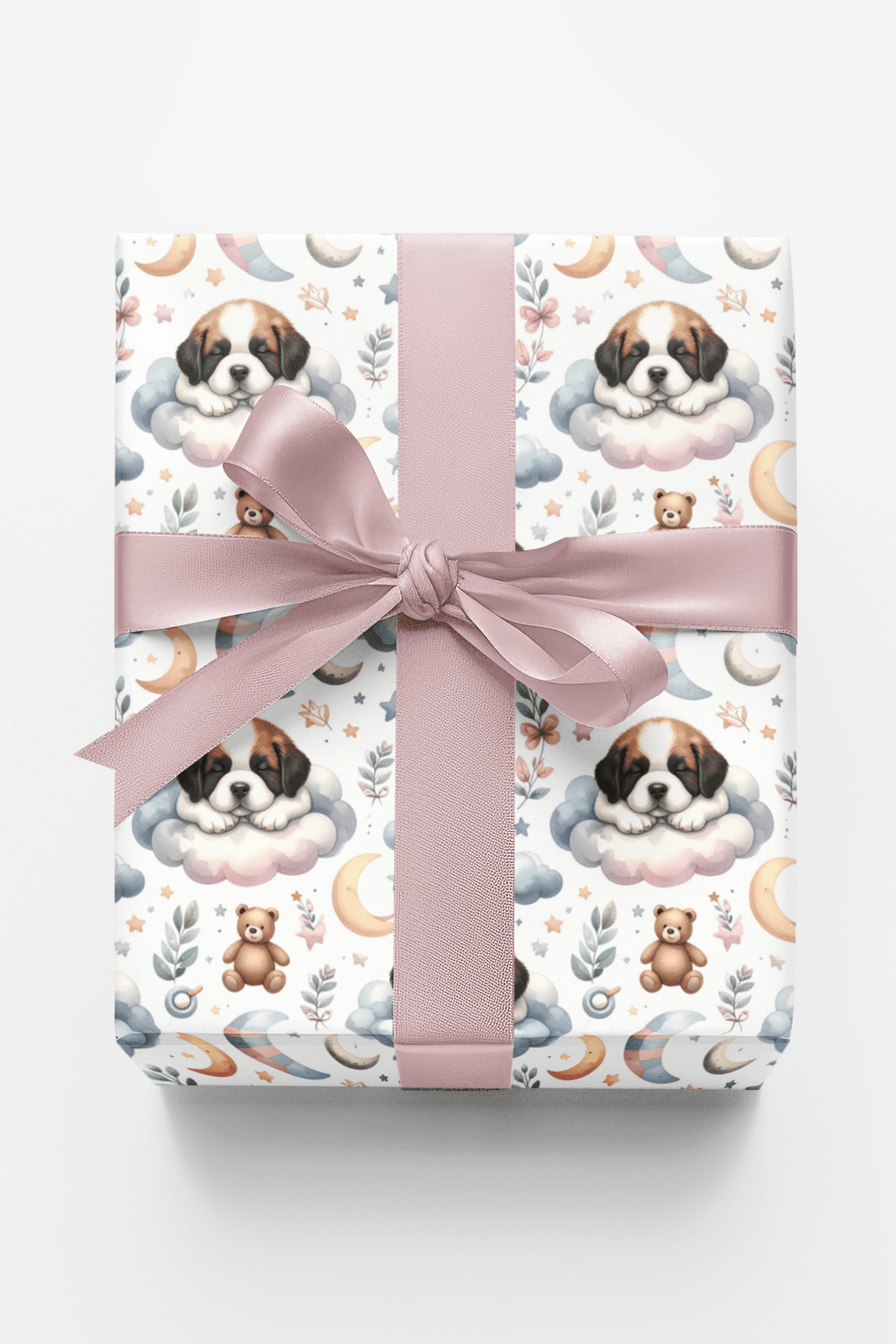 Gentle Giant Nursery (St. Bernard) Wrapping Paper - London Penny Gift Wrap