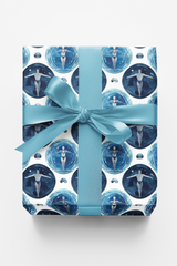 Aquatic Heritage Tile Wrapping Paper