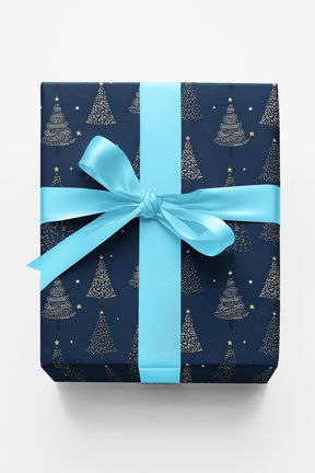 Night Christmas Trees - London Penny Gift Wrap